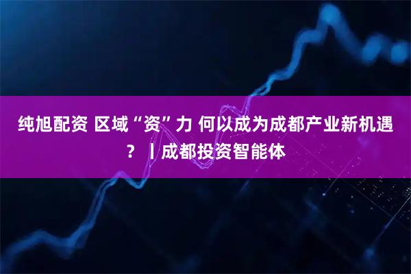 纯旭配资 区域“资”力 何以成为成都产业新机遇？丨成都投资智能体