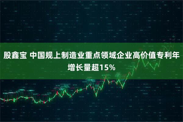 股鑫宝 中国规上制造业重点领域企业高价值专利年增长量超15%