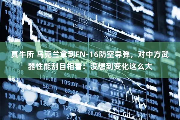 真牛所 乌克兰拿到FN-16防空导弹，对中方武器性能刮目相看：没想到变化这么大