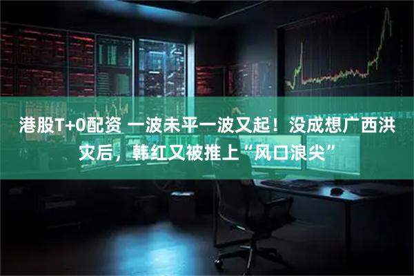 港股T+0配资 一波未平一波又起!没成想广西洪灾后,韩红又被推上“风口浪尖”